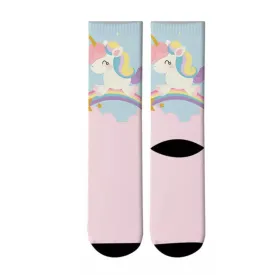 💝 Socks: Unicorn Rainbow Pink