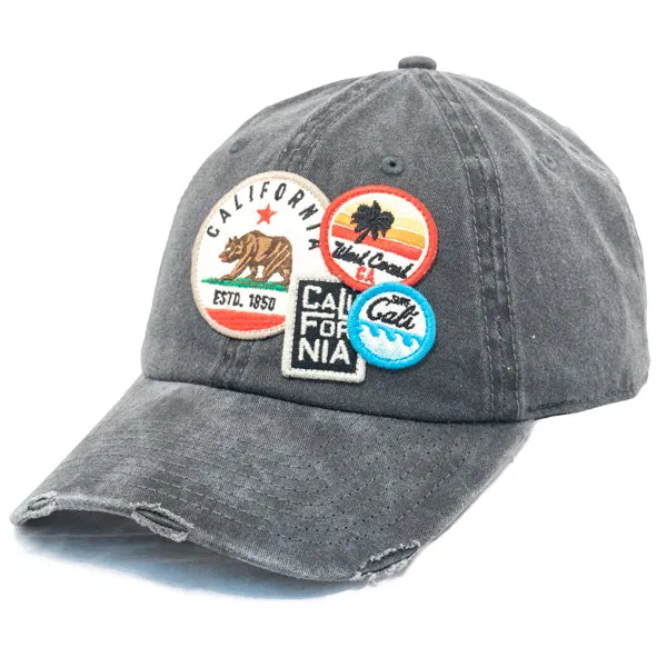 American Needle - Cali Bear Distressed Patch Cap