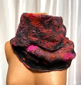 BlckBts Pink Cowl Neck Scarf