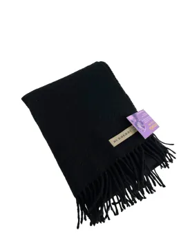 Burberry Black Cashmere Scarf