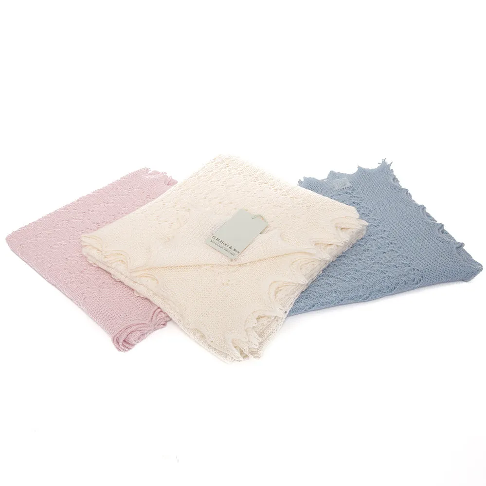 Cosy Cashmere Baby Shawl - Pink