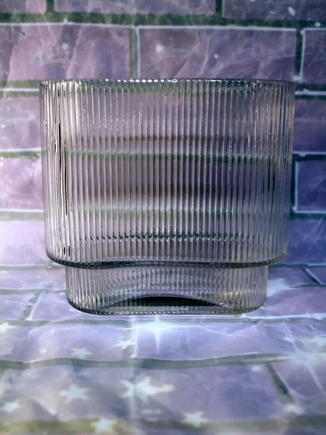 Fluted Glass Vase