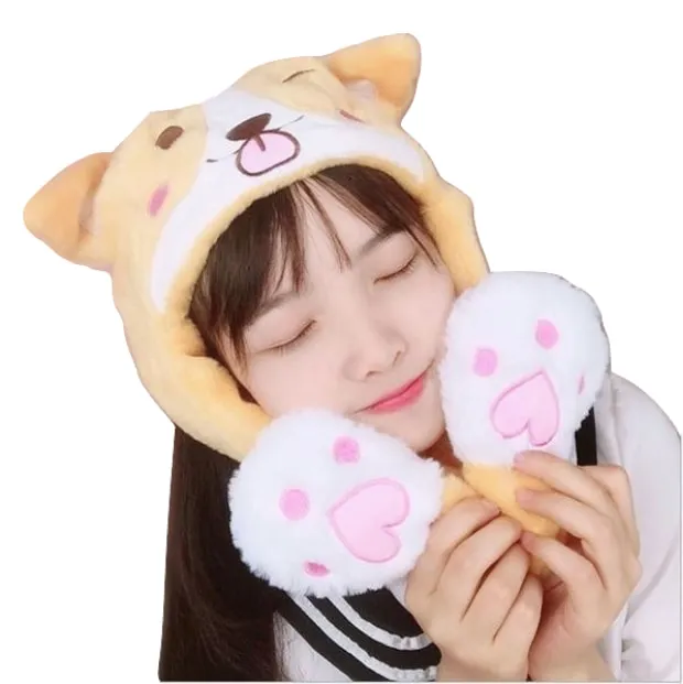 Fuzzy Kawaii Plush Hat