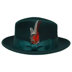 Green Felt Fedora