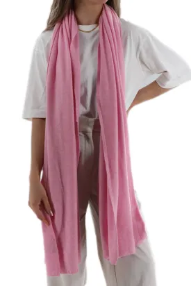 La Fiorentina SUPER SOFT Cashmere Blend Knit Shawl - Pink