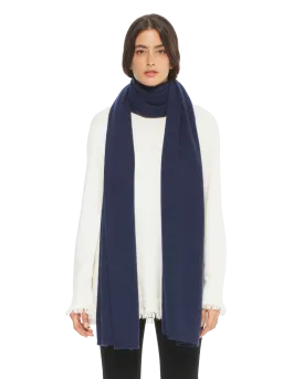 Women's Cashmere Wrap Scarf Blue